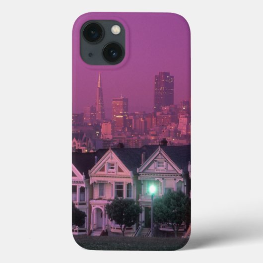 Coques Case-Mate iPhone Maisons de rangée au coucher du soleil à San (Verso)