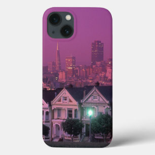 Coques Pour iPhone Maisons de rangées au coucher du soleil à San Fr