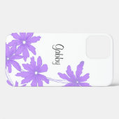 Coques Case-Mate iPhone Maisson violet sur blanc (Verso (horizontal))