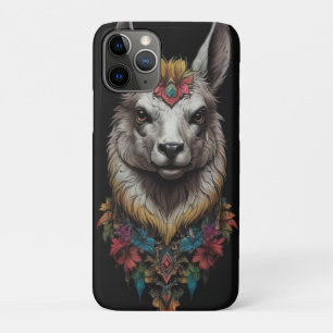 Case-Mate iPhone Case "Majesté florale : une lama ornée de fleurs"