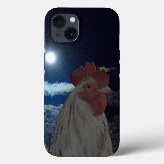 Coques Case-Mate iPhone **"Majesté Lune : coq sous la Pleine lune" (Verso)
