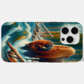 Coques Case-Mate iPhone Majestic Bison Wading (Verso (horizontal))