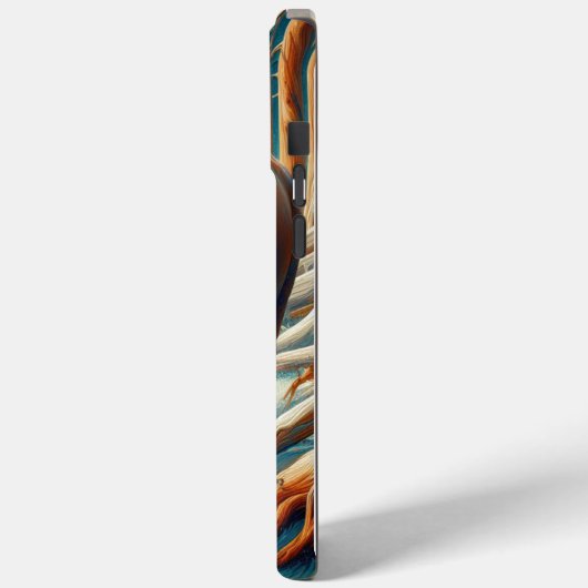 Coques Case-Mate iPhone Majestic Bison Wading (Verso / Gauche)