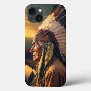 Case-Mate iPhone Case Majestic Chief Indian surplombe l'ouest sauvage