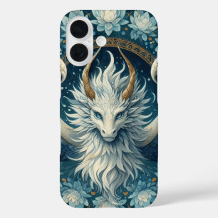 Coques iPhone 16 Majestic Dragon Mandala Floral