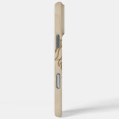 Coques Case-Mate iPhone Majestic Lion Face on Beige Wood – Bold & Elegant (Verso / Droite)
