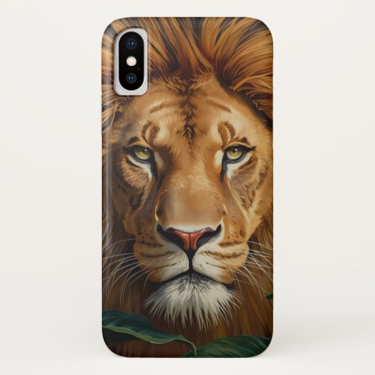 Coques Case-Mate iPhone Majestic Lion Phone Case Powerful Wildlife Art Cov (Dos)