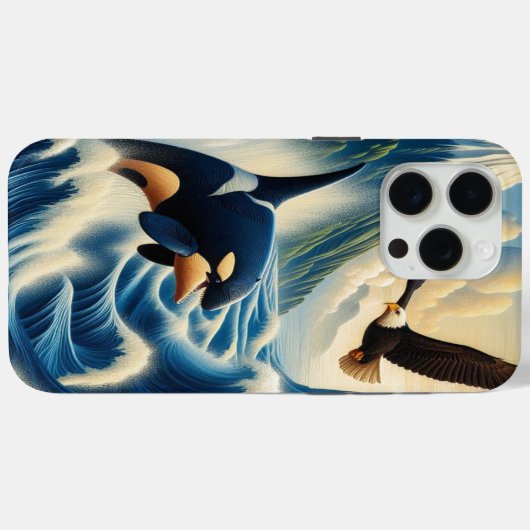 Coques Case-Mate iPhone Majestic Orca Leaping (Verso (horizontal))