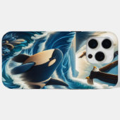 Coques Case-Mate iPhone Majestic Orca : Ocean Symphony (Verso (horizontal))