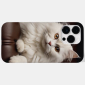 Coques Case-Mate iPhone Majestic white cat (Verso (horizontal))