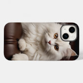 Coques Case-Mate iPhone Majestic white cat (Verso (horizontal))