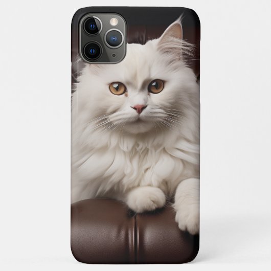 Coques Case-Mate iPhone Majestic white cat (Dos)