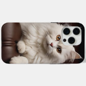 Coques Case-Mate iPhone Majestic white cat (Verso (horizontal))
