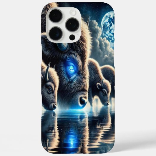 Coques Case-Mate iPhone Majestueux buffles reflétant les merveilles de la  (Verso)