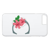 Coques Case-Mate iPhone Majuscule C monogramme floral (Dos (Horizontal))