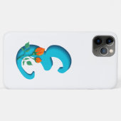 Coques Case-Mate iPhone Majuscule E monogramme floral (Dos (Horizontal))