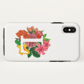 Coques Case-Mate iPhone Majuscule L monogramme floral (Dos (Horizontal))