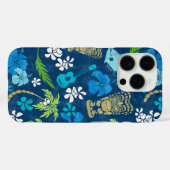 Coques Case-Mate iPhone Makapuu Beach Batik Hawaïen Navy (Verso (horizontal))