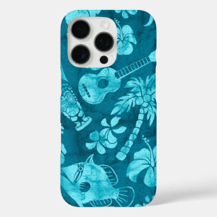 Coques iPhone 16 Pro Makapuu Beach Batik hawaïen Turquoise