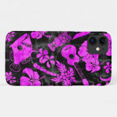 Coques Case-Mate iPhone Makapuu Beach Batik magenta Hawaïen (Dos (Horizontal))