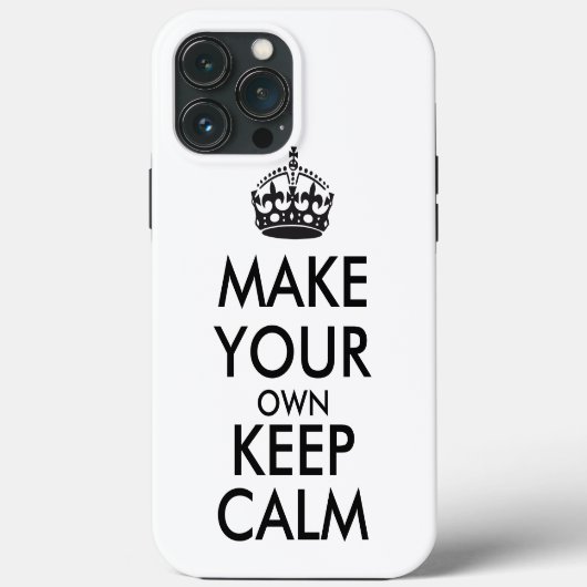 Coques Case-Mate iPhone Make your own keep calm (Verso)
