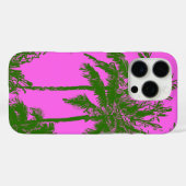Coques Case-Mate iPhone Makena Beach Hawaiian Sketchy Palms Magenta (Verso (horizontal))
