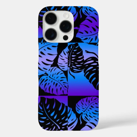 Coques Case-Mate iPhone Makua Monstera Hawaiian Stried Blend Purple (Verso)