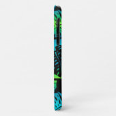 Coques Case-Mate iPhone Makua Monstera Hawaiian Stried Blend Turq (Dos/Gauche)