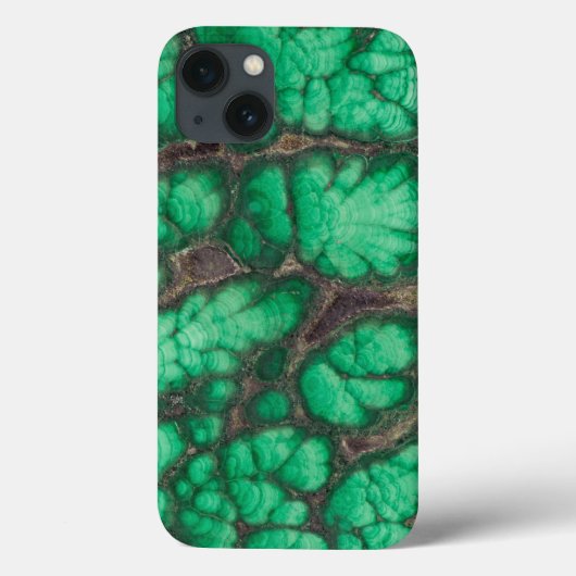 Coques Case-Mate iPhone Malachite à motif vert (Verso)