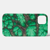 Coques Case-Mate iPhone Malachite à motif vert (Verso (horizontal))