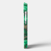Coques Case-Mate iPhone Malachite à motif vert (Verso / Gauche)