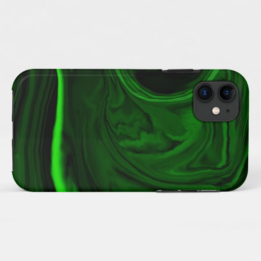 Coques Case-Mate iPhone malachite vert texture (Dos (Horizontal))