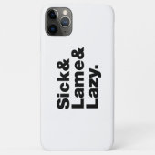 Coques Case-Mate iPhone Malade & Lame & Lazy. (Dos)