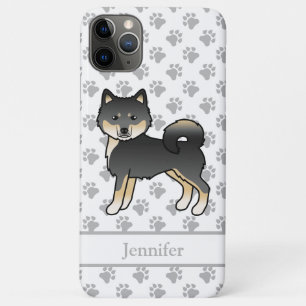 Case-Mate iPhone Case Malamute d'Alaska noir et feu dessin animé de chie