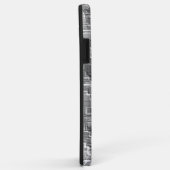 Coques Case-Mate iPhone Mâle de superposition extrême de carrés grises (Dos/Droite)