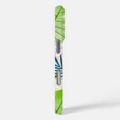 Coques Case-Mate iPhone Maleah Monstera Tropical Hawaiian Aquarelle Vert (Verso / Droite)