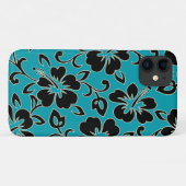 Coques Case-Mate iPhone Malia Hibiscus Hawaiian Floral Turquoise (Dos (Horizontal))