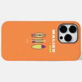 Coques Case-Mate iPhone Malibu, Plage de Malibu, Art Tropical, Preppy, Ora (Verso (horizontal))