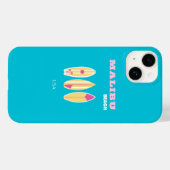 Coques Case-Mate iPhone Malibu, Plage de Malibu, Tropical, Preppy, Art de  (Verso (horizontal))
