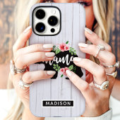 Coques Case-Mate iPhone Mama Bear Floral Bois Rustique
