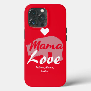 Case-Mate iPhone Case Mama Bear Maman Noms des enfants Personnaliser per