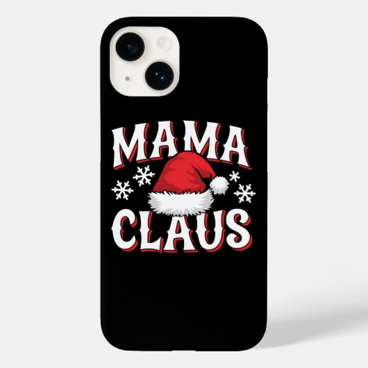 Coques Case-Mate iPhone Mama clauds avec chapeau santa (Verso)
