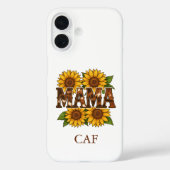 Coques Case-Mate iPhone Mama Maman Tournesols Monogramme Initiales Cadeau  (Verso)