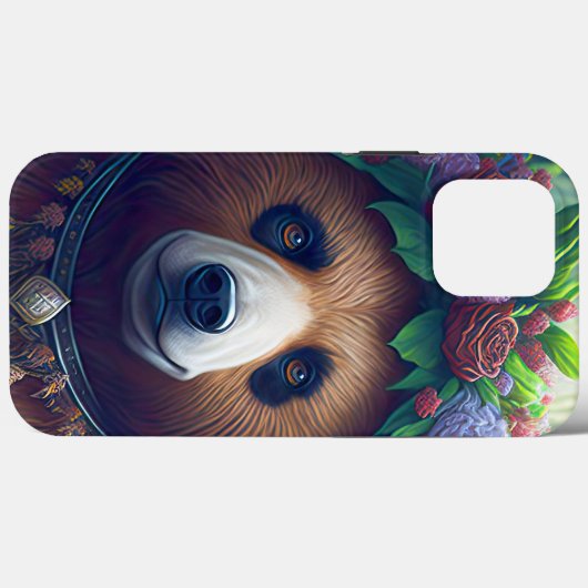 Coques Case-Mate iPhone Mama Ours Avec Couronne De Fleurs (Verso (horizontal))