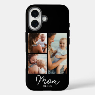 Coques iPhone 16 Maman a établi le script noir 3 Photo