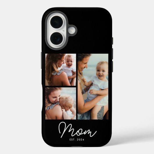 Coques Case-Mate iPhone Maman a établi le script noir 3 Photo (Verso)