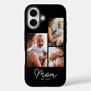 Coques iPhone 16 Maman a établi le script noir 3 Photo