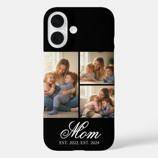 Coques Case-Mate iPhone Maman a établi un script élégant noir 3 Photo (Verso)