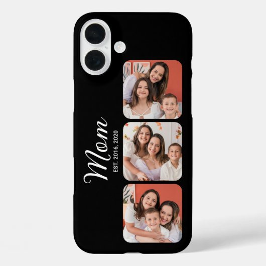 Coques Case-Mate iPhone Maman a établi un script moderne noir 3 Photo (Verso)