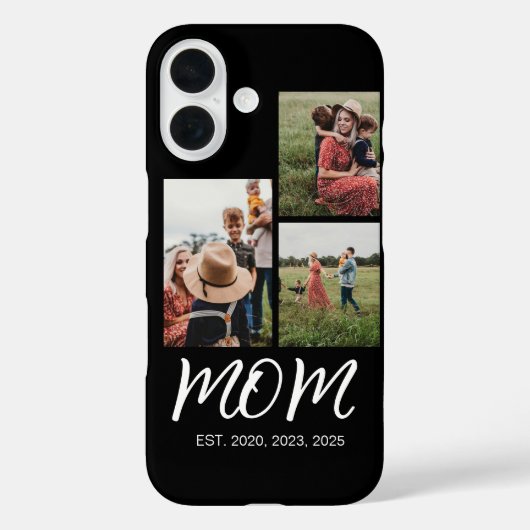Coques Case-Mate iPhone Maman a établi un script moderne noir 3 Photo (Verso)